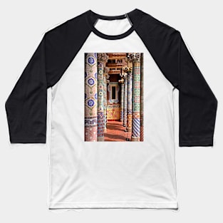 A colorful balcony in Barcelona Baseball T-Shirt